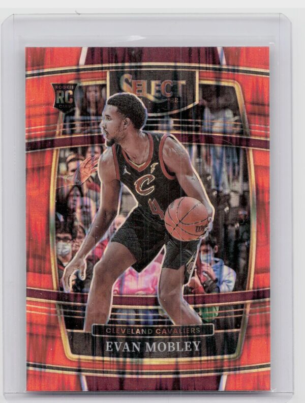 2021-22 Select Evan Mobley Orange Flash Prizms #5 Cavaliers