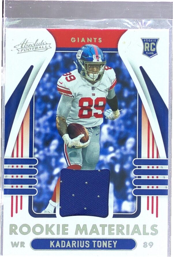 2021 Absolute Kadarius Toney JSY RC #ARM-KTO Giants Absolute Rookie Materials
