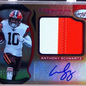 2021 Certified Anthony Schwartz Mirror Bronze Auto JSY /349 RC #231 Browns