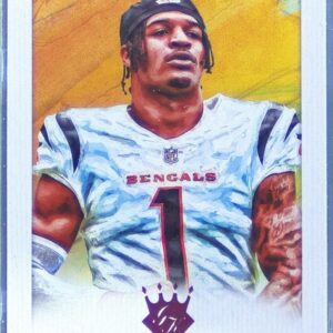 2021 Chronicles Ja'Marr Chase RC #GK-24 Bengals Gridiron Kings Pink