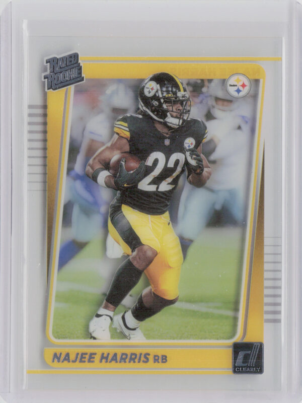 2021 Clearly Donruss Najee Harris RC #60 Steelers