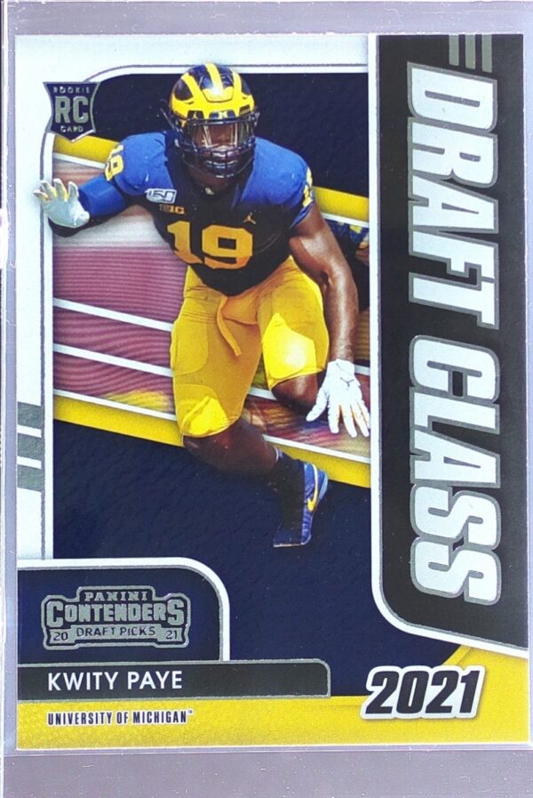 2021 Contenders Draft Picks Kwity Paye RC #36 Wolverines Draft Class