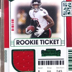 2021 Contenders Kyle Pitts RC JSY #RSV-KPI Falcons Rookie Ticket Swatches Var