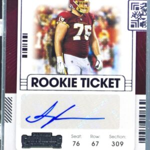 2021 Contenders Samuel Cosmi RC Auto #170 Commanders