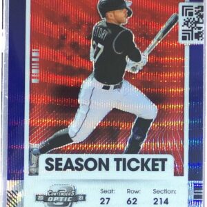 2021 Contenders Trevor Story Optic Red Wave #85 Rockies