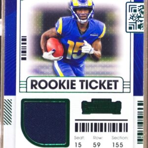2021 Contenders Tutu Atwell RC JSY #RTS-TAT Rams Rookie Ticket Swatches