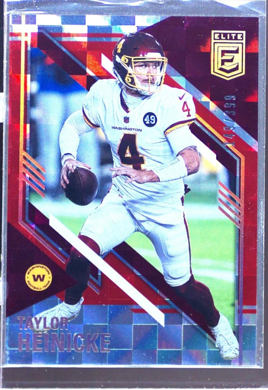 2021 Donruss Elite Taylor Heinicke Red /399 #3 Commanders