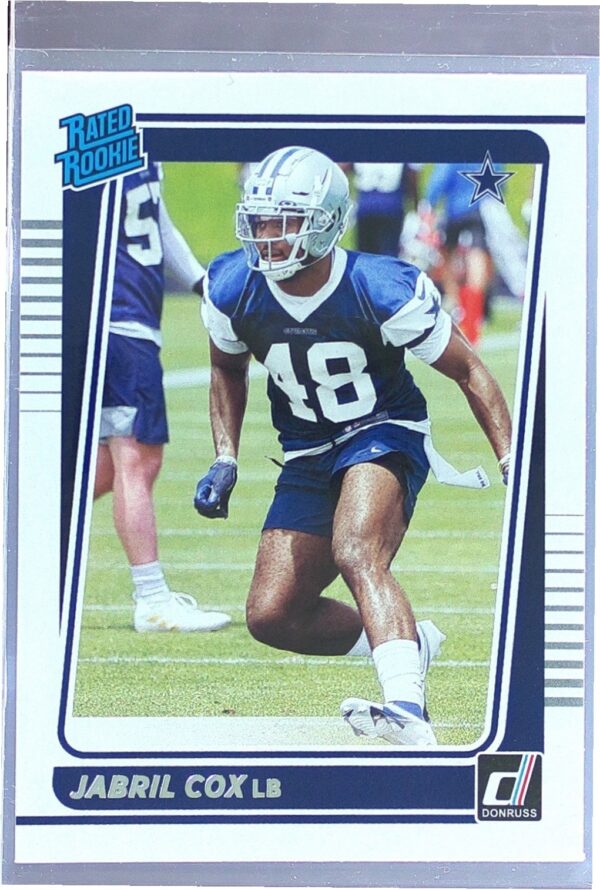 2021 Donruss Jabril Cox RC #317 Cowboys