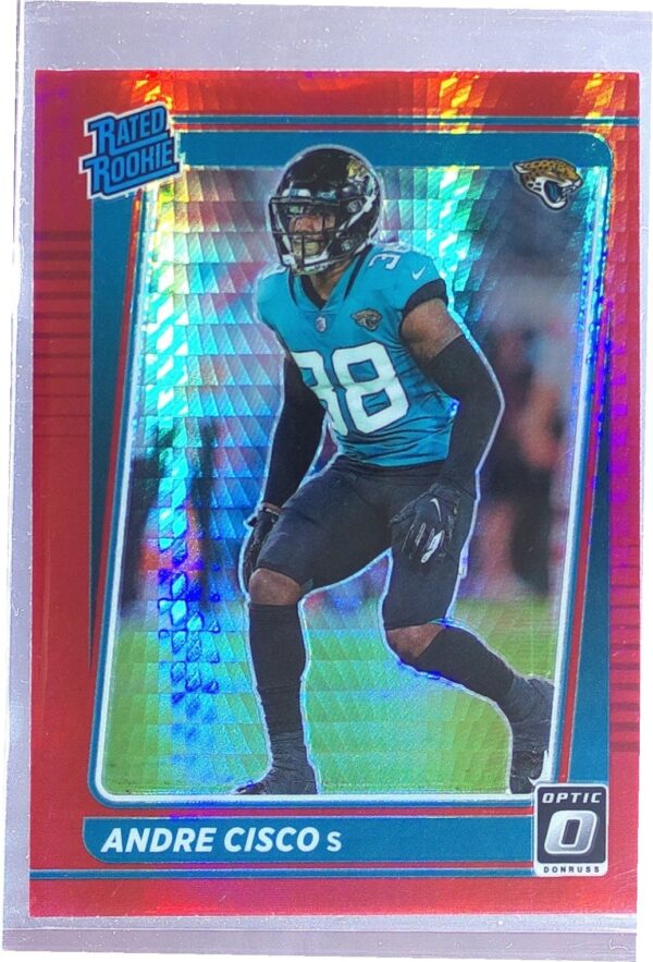 2021 Donruss Optic Andre Cisco Red Hyper RC #278 Jaguars