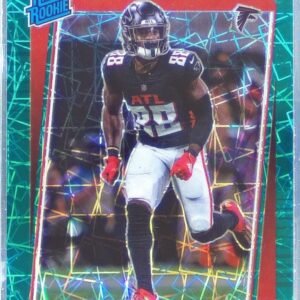 2021 Donruss Optic Frank Darby Green Velocity RC #290 Falcons