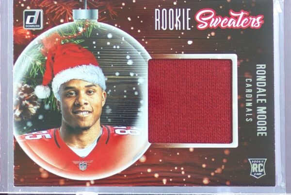 2021 Donruss Rondale Moore JSY RC #RS-RMO Cardinals Rookie Holiday Sweater