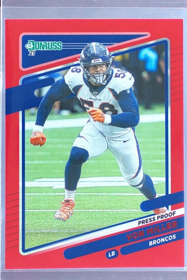 2021 Donruss Von Miller Press Proof Red #181 Broncos