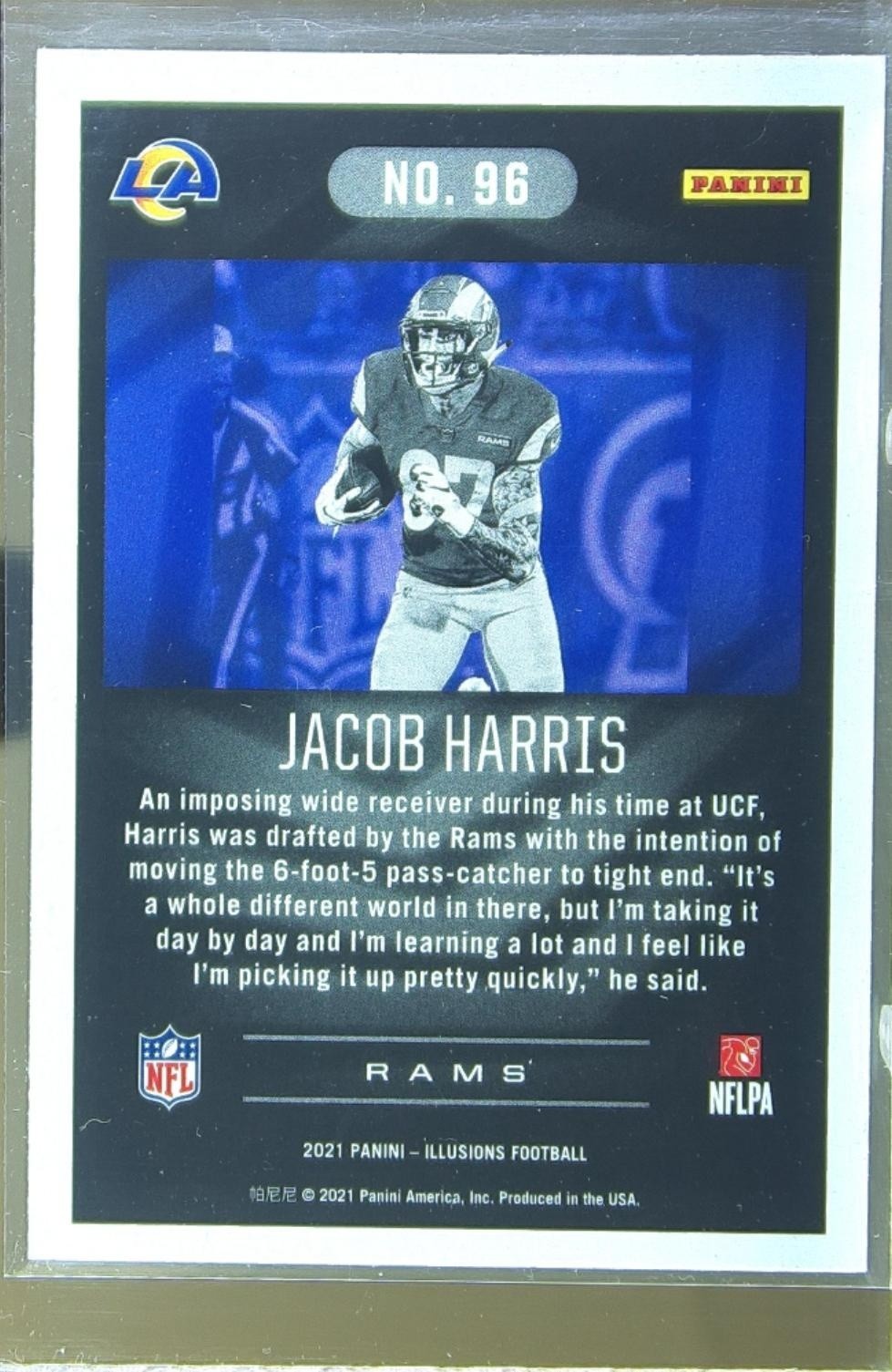 2021 Illusions Jacob Harris Retail RC #96 Rams - Image 3