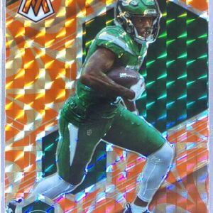 2021 Mosaic Denzel Mims Prizm Reactive Orange #158 Jets