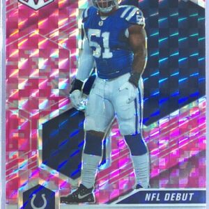 2021 Mosaic Kwity Paye Prizm Camo Pink RC #260 Colts