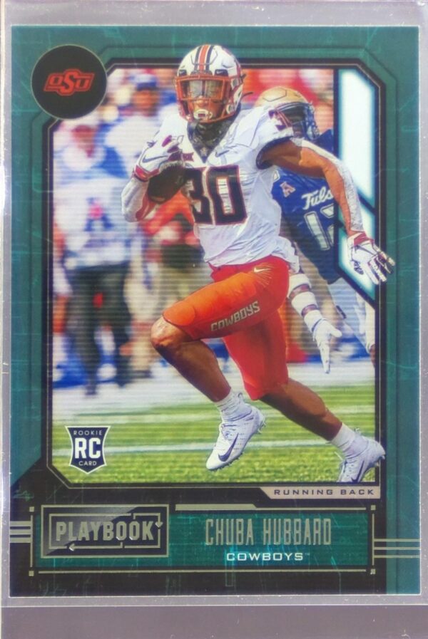 2021 Panini Chronicles Draft Picks Chuba Hubbard RC #346 Cowboys
