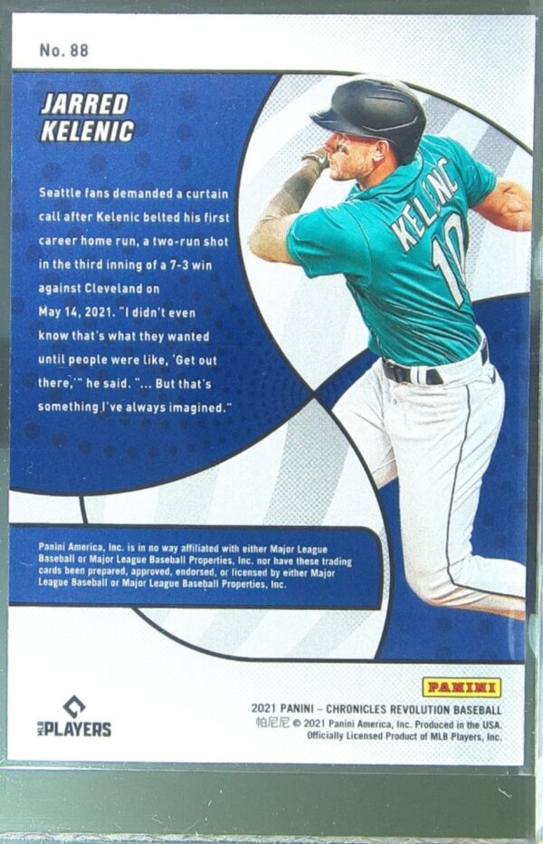 2021 Panini Chronicles Jarred Kelenic RC #88 Mariners Revolution - Image 3