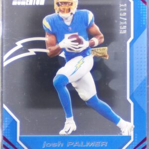 2021 Panini Chronicles Josh Palmer #PMR-22 Chargers Playoff Momentum Rookies Red