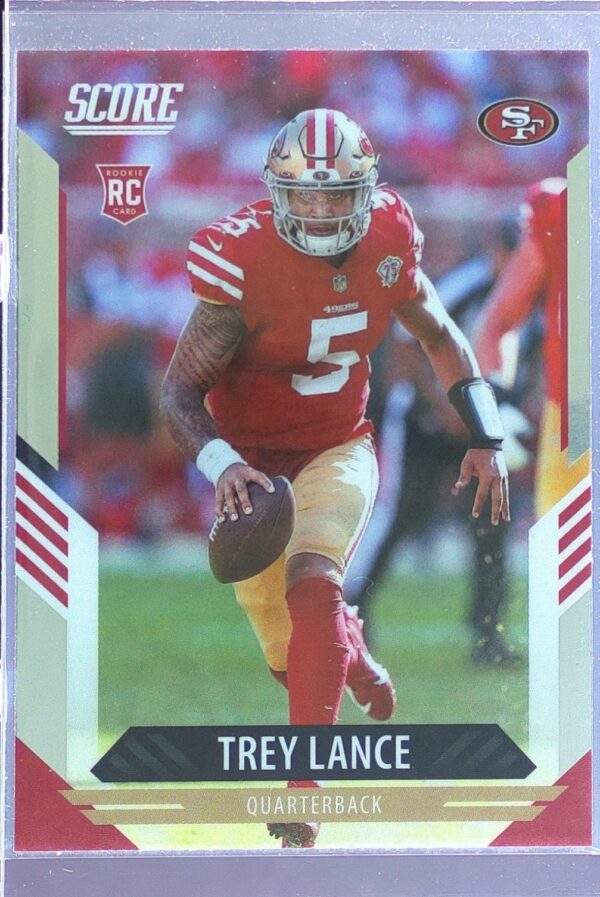 2021 Panini Chronicles Trey Lance RC #404 49ers Score Update Rookies Silver