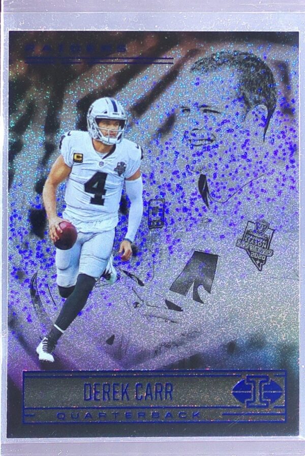 2021 Panini Illusions Derek Carr Trophy Collection Starlight #26 Raiders