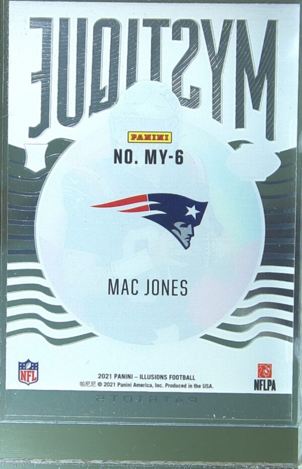 2021 Panini Illusions Mac Jones RC #MY-6 Patriots Mystique - Image 3