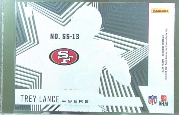 2021 Panini Illusions Trey Lance RC #SS-13 49ers Shining Stars - Image 3