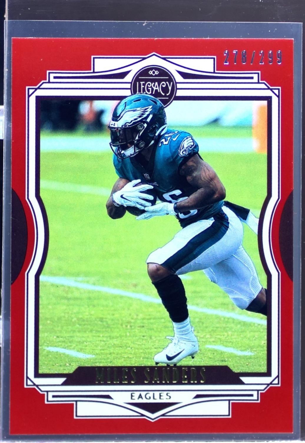 2021 Panini Legacy Miles Sanders Red /299 #8 Eagles