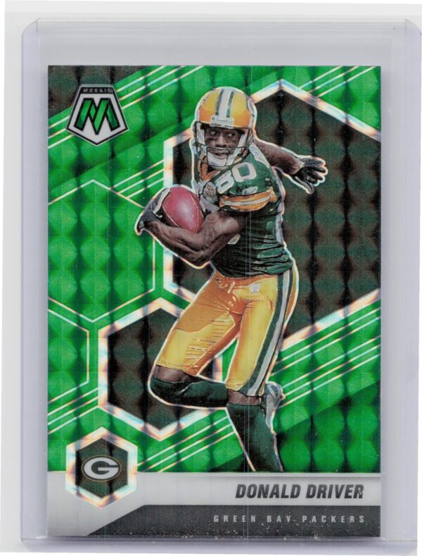 2021 Panini Mosaic Donald Driver Prizm Green #80 Packers