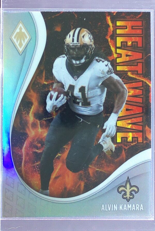 2021 Panini Phoenix Alvin Kamara #12 Saints Heat Wave