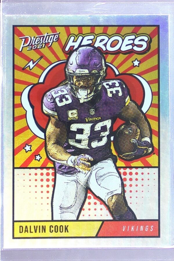 2021 Panini Prestige Dalvin Cook #HE-9 Vikings Heroes