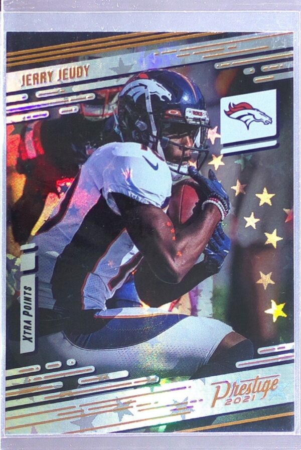 2021 Panini Prestige Jerry Jeudy Xtra Points Astral #39 Broncos