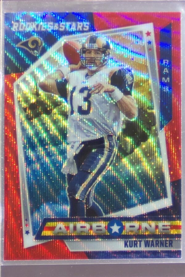 2021 Panini Rookies & Stars Kurt Warner #AB-28 Rams Airborne Red Wave
