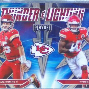 2021 Playoff Patrick Mahomes II / Tyreek Hill #TL-5 Chiefs Thunder & Lightning