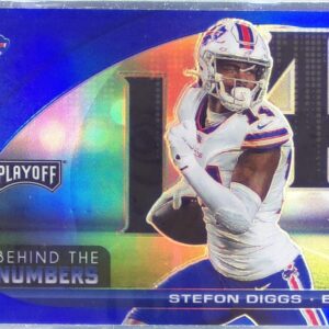 2021 Playoff Stefon Diggs #BTN-SDI Bills Behind the Numbers Blue