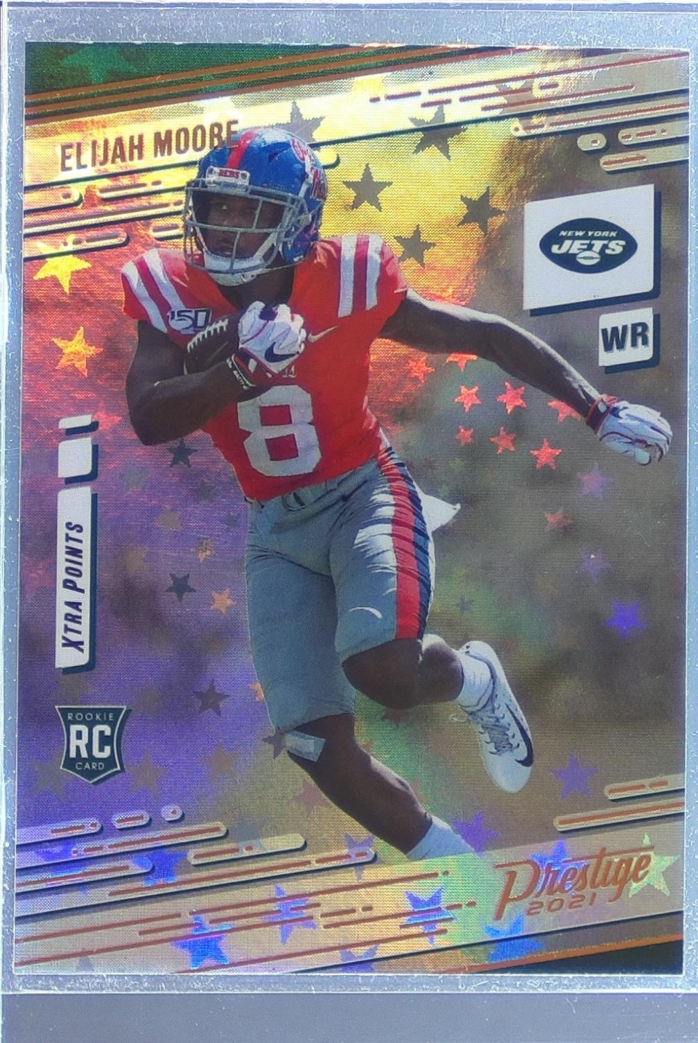 2021 Prestige Elijah Moore Xtra Points Astral RC #221 Jets