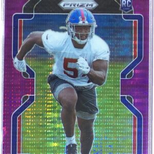 2021 Prizm Azeez Ojulari Purple Pulsar RC #386 Giants