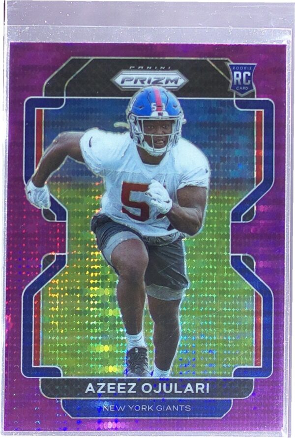 2021 Prizm Azeez Ojulari Purple Pulsar RC #386 Giants