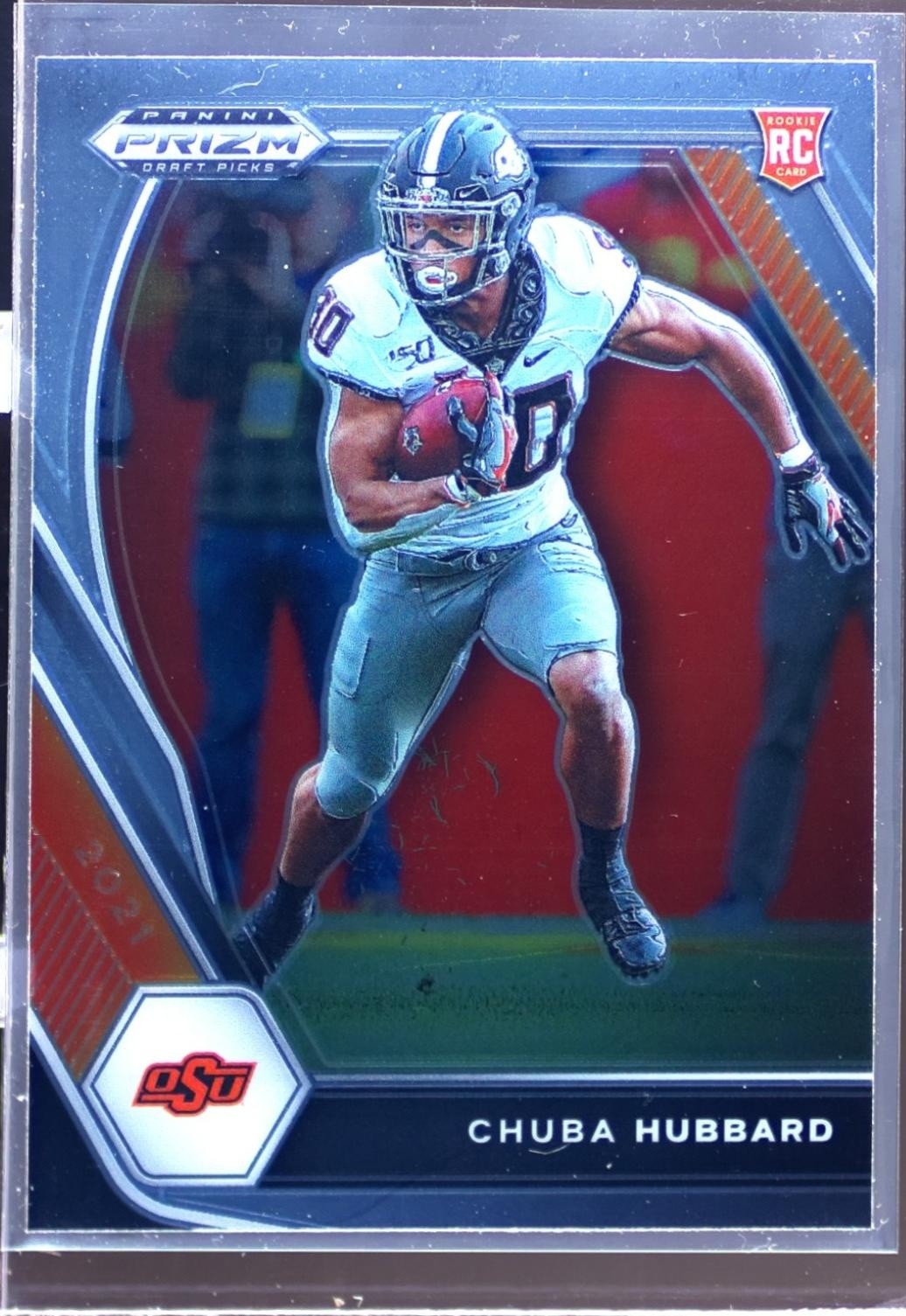 2021 Prizm Draft Picks Chuba Hubbard RC #125 Cowboys