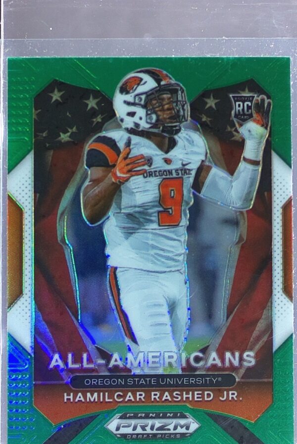 2021 Prizm Draft Picks Hamilcar Rashed Jr. All-Americans Green RC #189 Beavers
