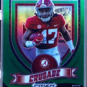 2021 Prizm Draft Picks Jaylen Waddle Green RC #169 Tide