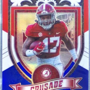 2021 Prizm Draft Picks Jaylen Waddle  Red White and Blue RC #169 Tide