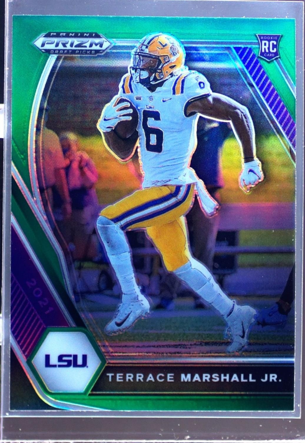 2021 Prizm Draft Picks Terrace Marshall Jr. Green RC #157 Tigers