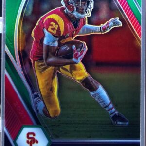 2021 Prizm Draft Picks Tyler Vaughns Green RC #160 Trojans