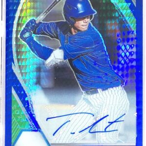 2021 Prizm Draft Picks Tyler Whitaker Auto #PDP87 Hyper Blue and Carolina Blue