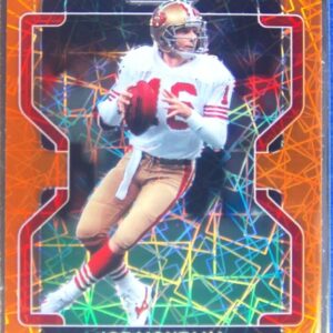 2021 Prizm Joe Montana Orange Lazers #60 49ers