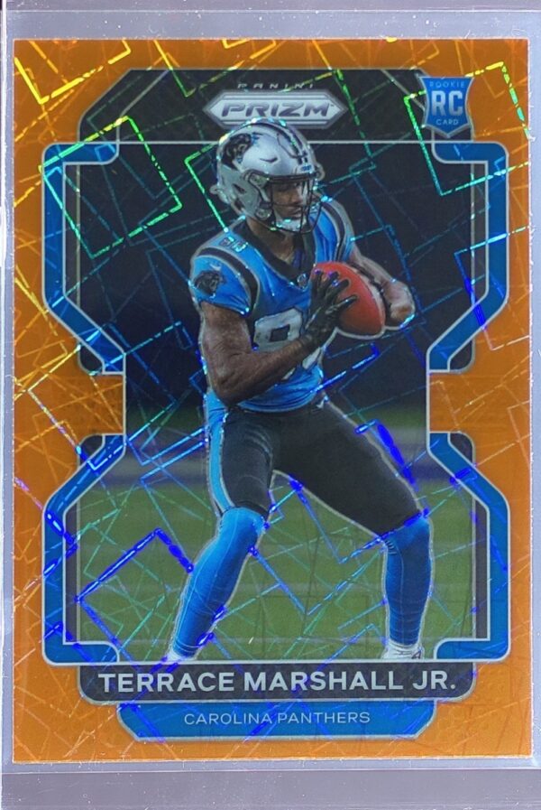 2021 Prizm Terrace Marshall Jr. Orange Lazer #348 Panthers