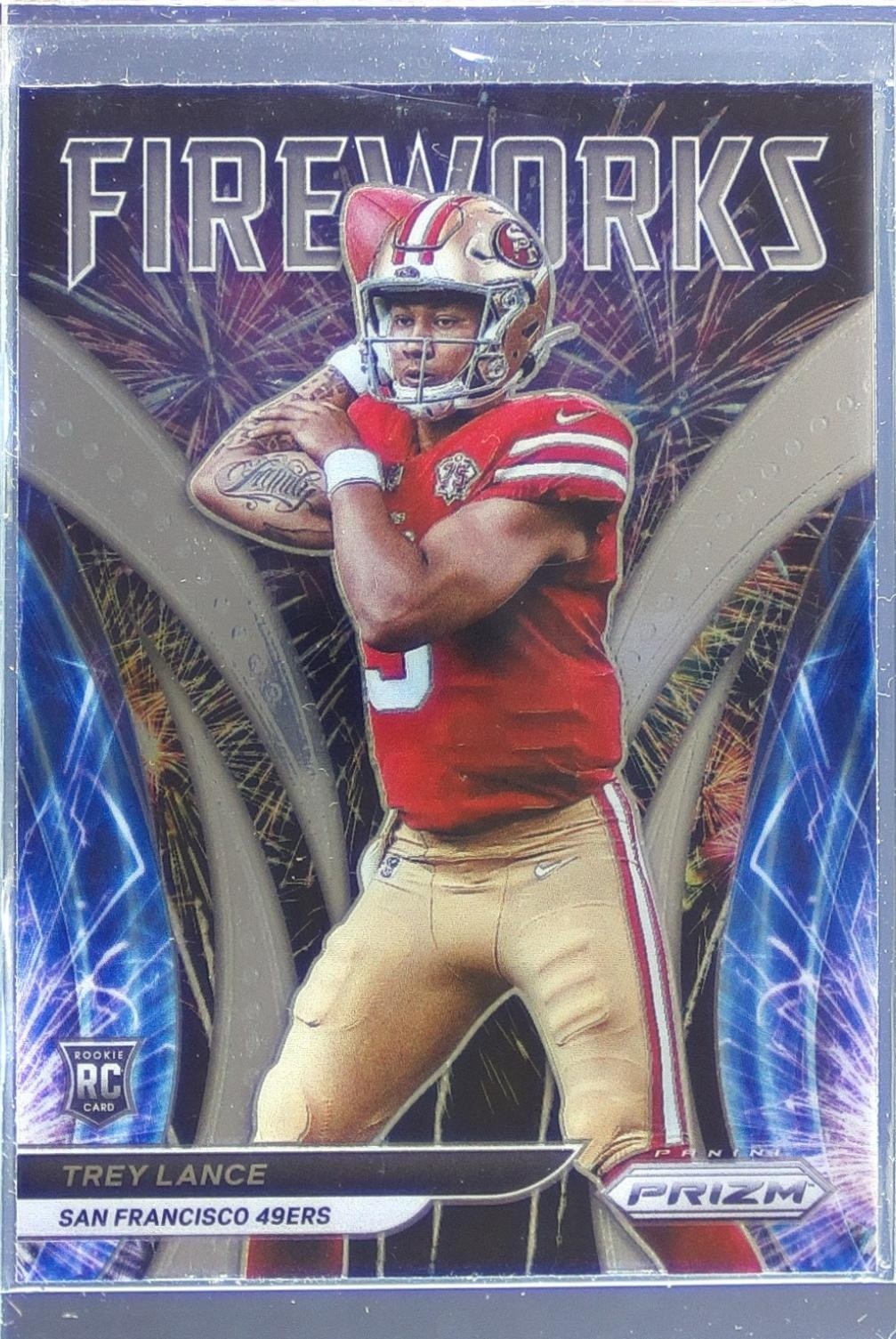 2021 Prizm Trey Lance RC #F-23 49ers Fireworks