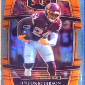 2021 Select Antonio Gibson Orange Prizm Die Cut /249 #34 Washington
