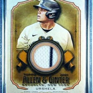2021 Topps Allen & Ginter Gio Urshela JSY #AGA-GU Yankees Full Size Relics B