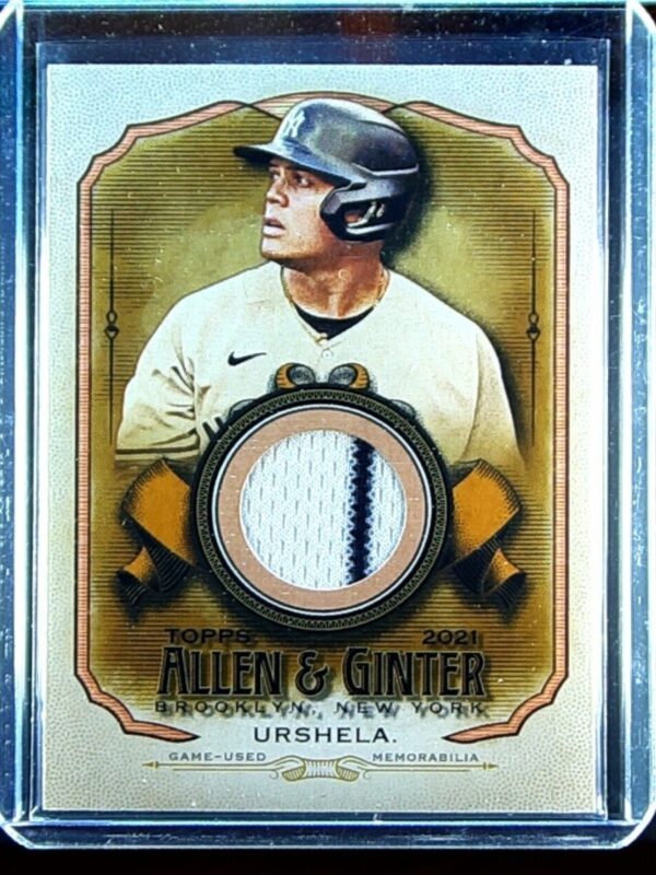 2021 Topps Allen & Ginter Gio Urshela JSY #AGA-GU Yankees Full Size Relics B
